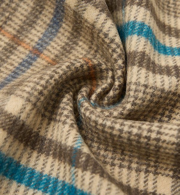 ABAHOUSE「チェック＆ストライプ　ウールマフラー」|マフラー|