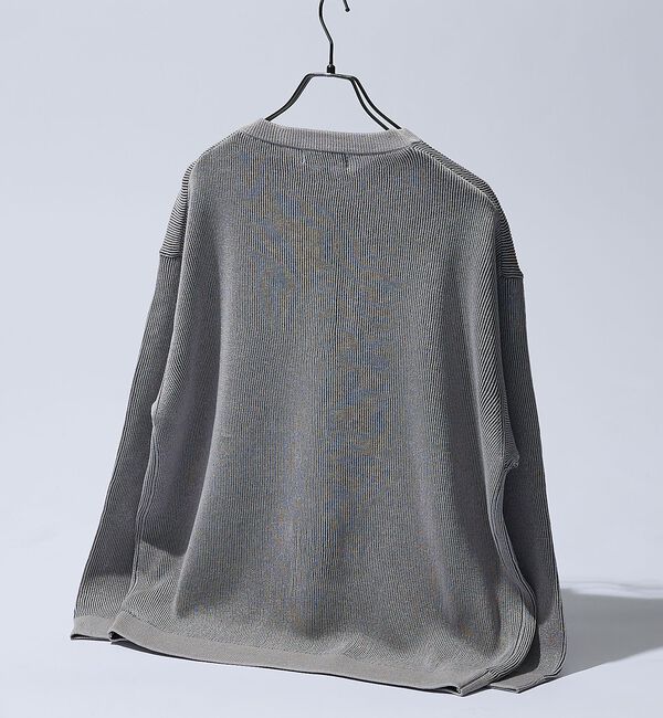 ABAHOUSE「リブニット ヘンリーネック プルオーバー【予約】」|ニット・セーター|