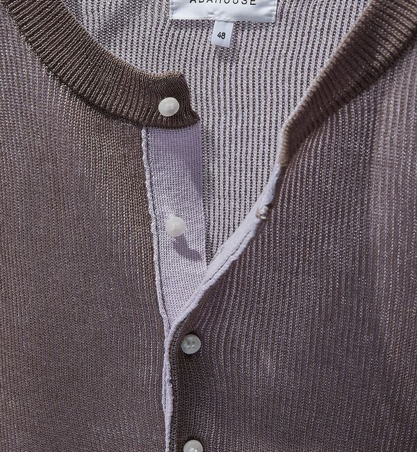 ABAHOUSE「リブニット ヘンリーネック プルオーバー【予約】」|ニット・セーター|