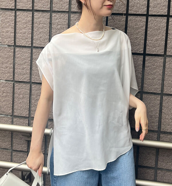 Rouge vif「アシメトリースリーブブラウス」|シャツ・ブラウス|