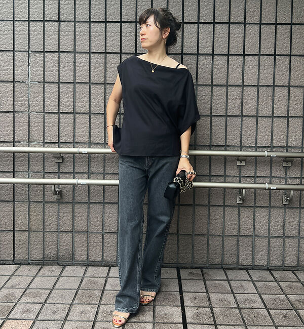 Rouge vif「アシメトリースリーブブラウス」|シャツ・ブラウス|