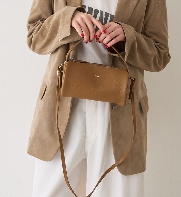 Rouge vif「【YAHKI/ヤーキ】SHRINK W FACE 2way ショルダーバッグ」|ショルダー・メッセンジャー|ダークオレンジ