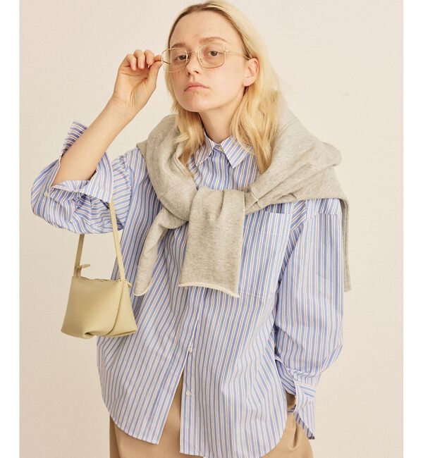 Rouge vif「コットンマルチストライプビッグシャツ」|シャツ・ブラウス|