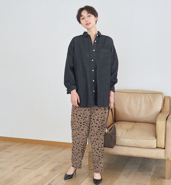 Rouge vif「【2026SS新作】【ロングセラー】NEWオーバーサイズデニムシャツ」|シャツ・ブラウス|