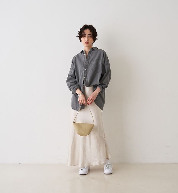 Rouge vif「【2026SS新作】【ロングセラー】NEWオーバーサイズデニムシャツ」|シャツ・ブラウス|