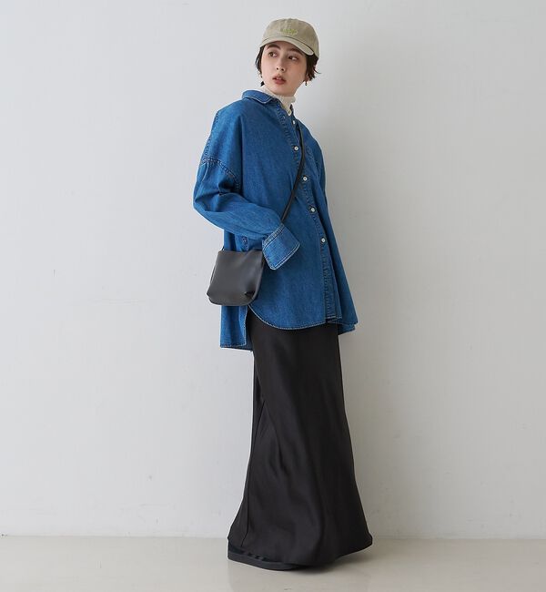 Rouge vif「【2026SS新作】【ロングセラー】NEWオーバーサイズデニムシャツ」|シャツ・ブラウス|