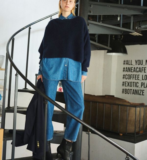 Rouge vif「【2026SS新作】【ロングセラー】NEWオーバーサイズデニムシャツ」|シャツ・ブラウス|