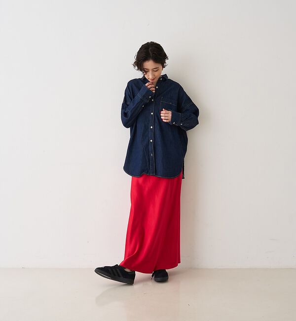 Rouge vif「【2026SS新作】【ロングセラー】NEWオーバーサイズデニムシャツ」|シャツ・ブラウス|