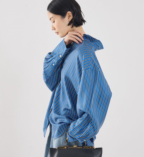 The Store by C' 「【TOTEME】OVERSIZED STRIPED SHIRT／オーバーサイズス」|シャツ・ブラウス|