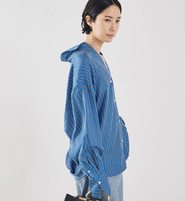 The Store by C' 「【TOTEME】OVERSIZED STRIPED SHIRT／オーバーサイズス」|シャツ・ブラウス|