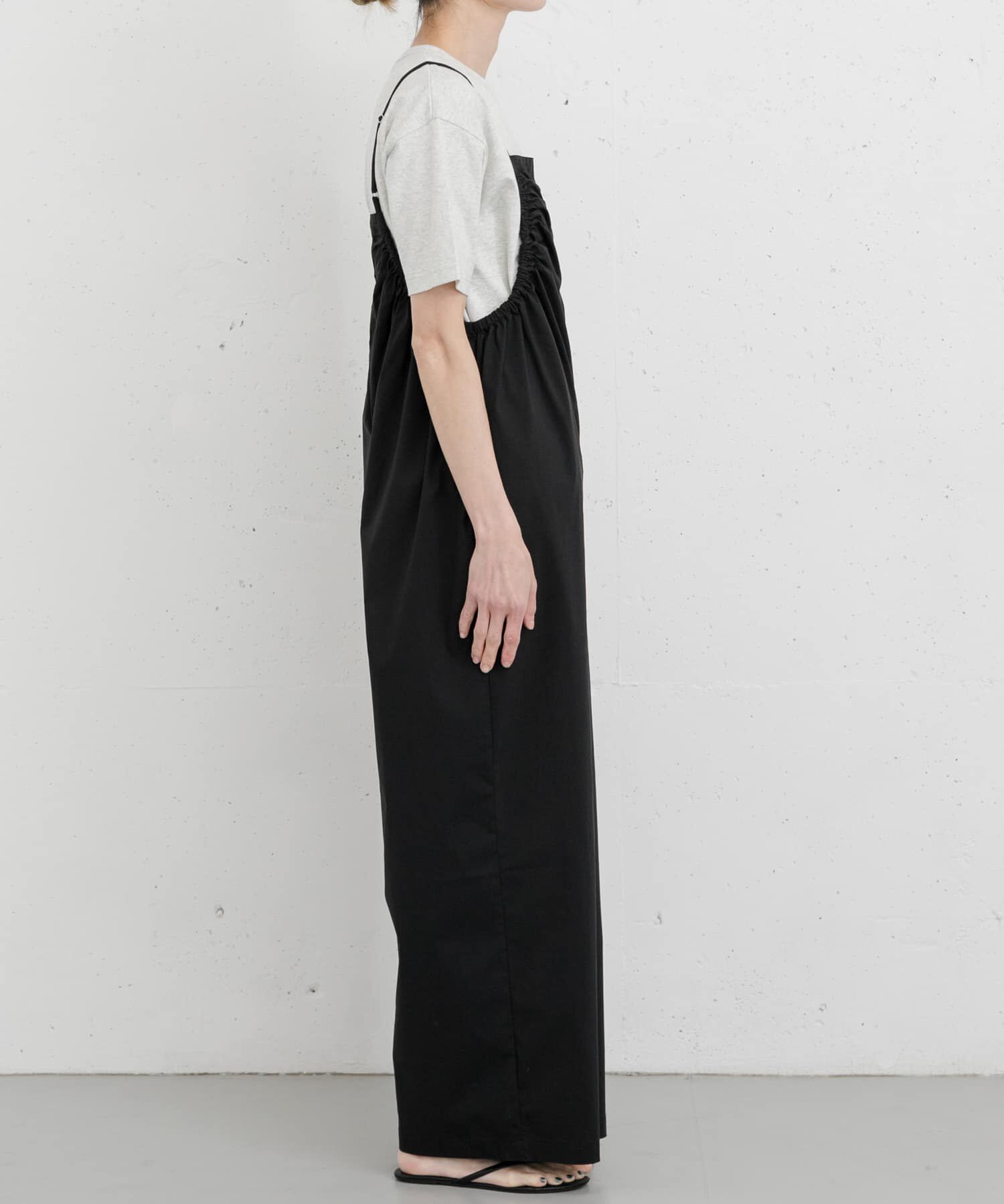 URBAN RESEARCH DOORS「FORK&SPOON　サイドギャザーサロペット」|スカート|