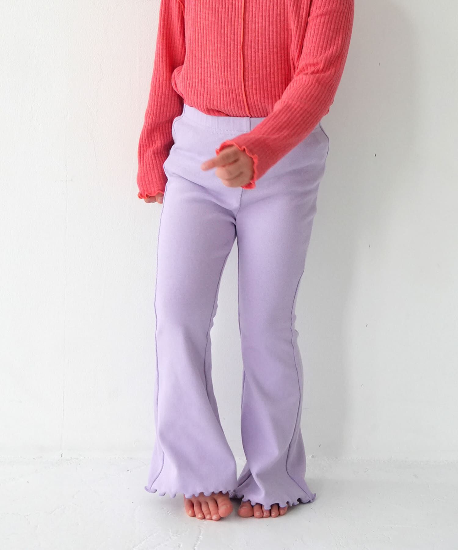 URBAN RESEARCH DOORS「Pippi+Lotta　Flare cotton pants(KIDS)」|その他|ラベンダー
