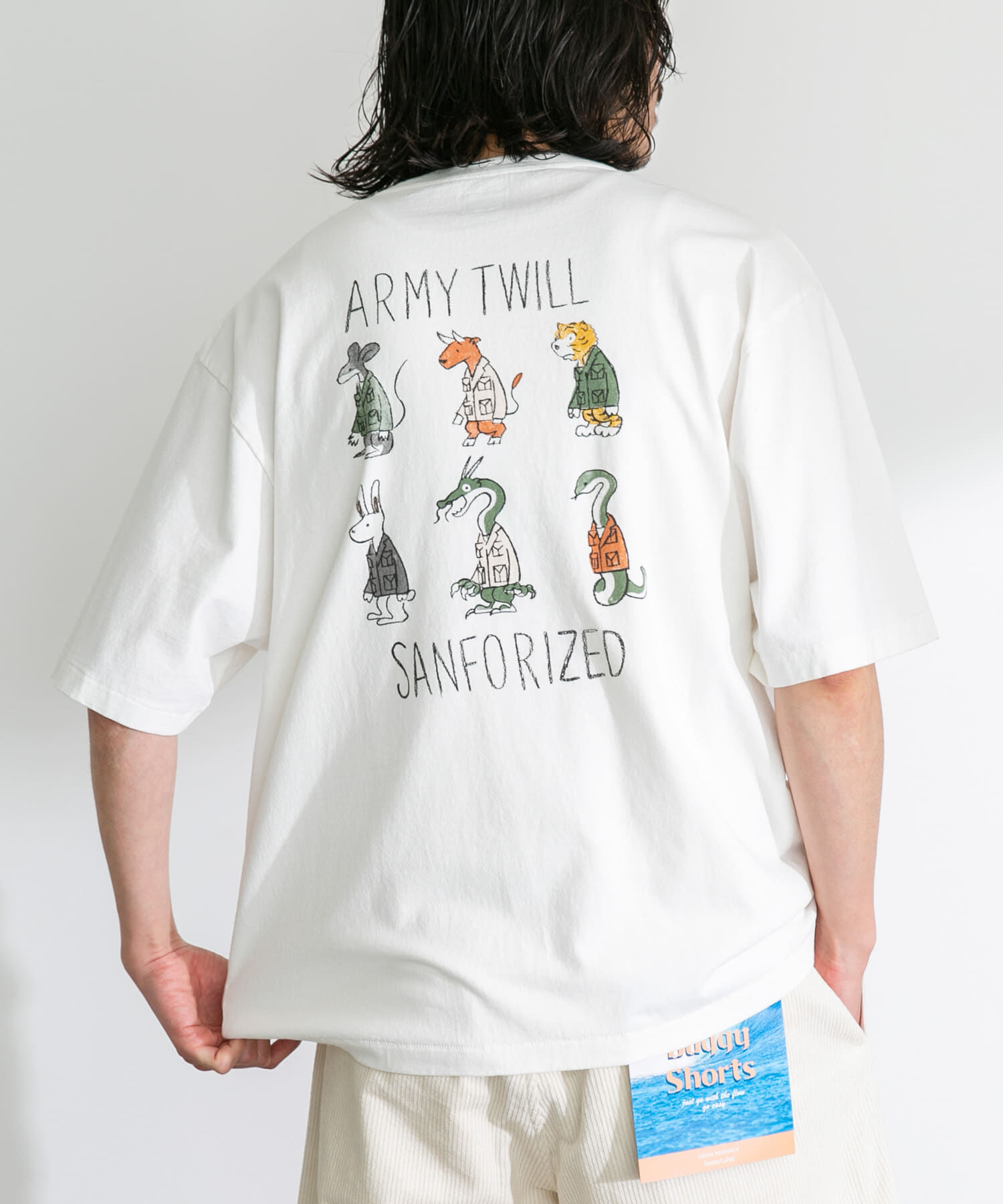 Sonny Label 「『別注』ARMY TWILL&times;Sonny Label　Print T-shirts」|Tシャツ・カットソー|ホワイト