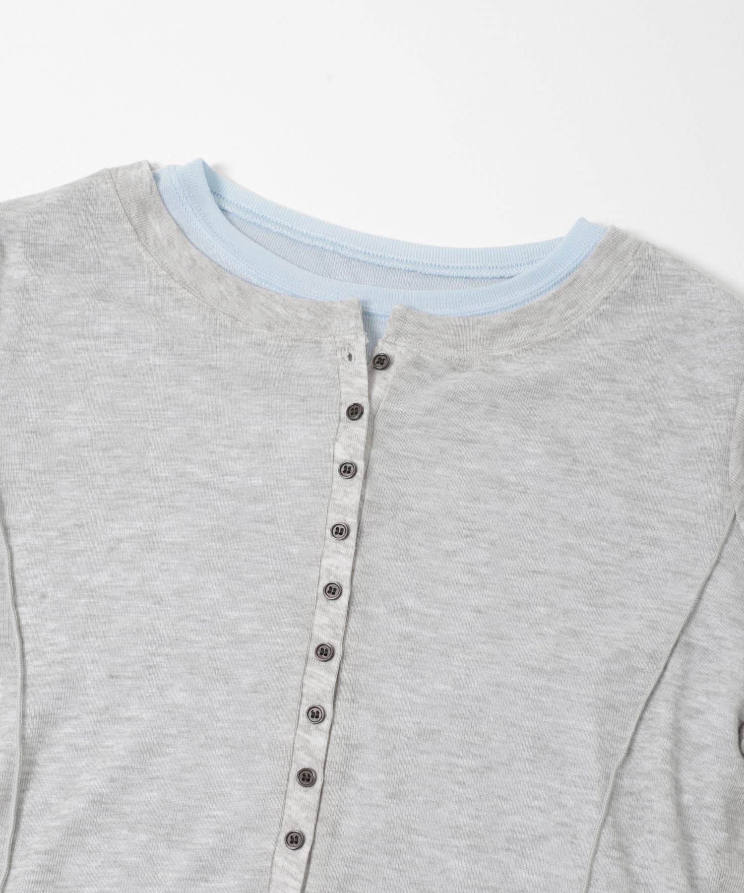  「バイカラーレイヤードカットソー」|Tシャツ・カットソー|