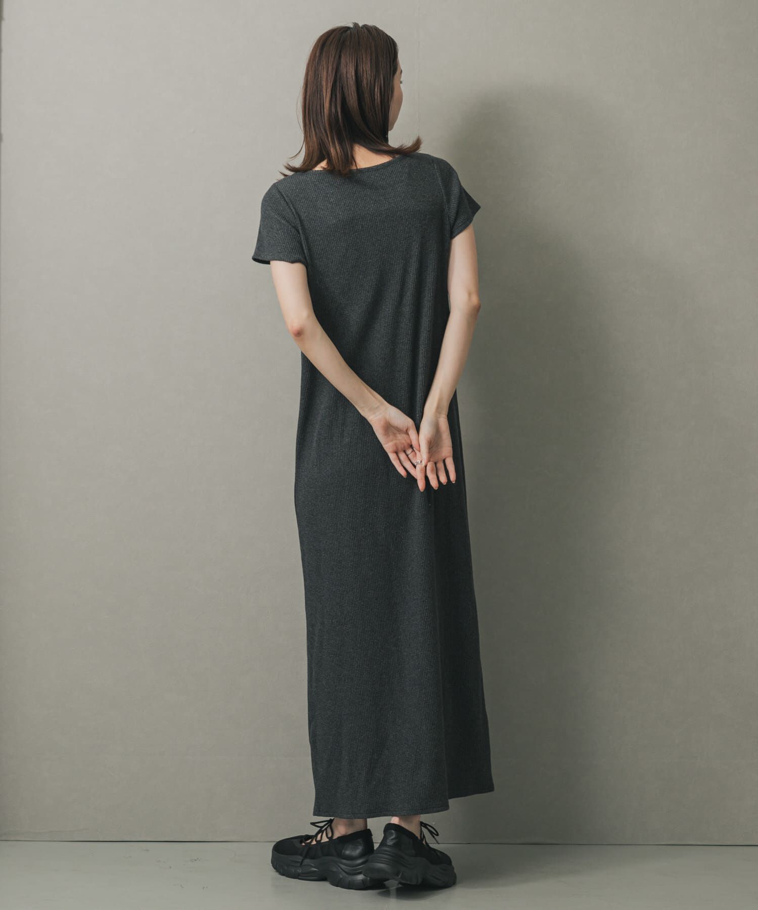 SENSE OF PLACE by URBAN RESEARCH「アシメネックリブワンピース」|ワンピース|