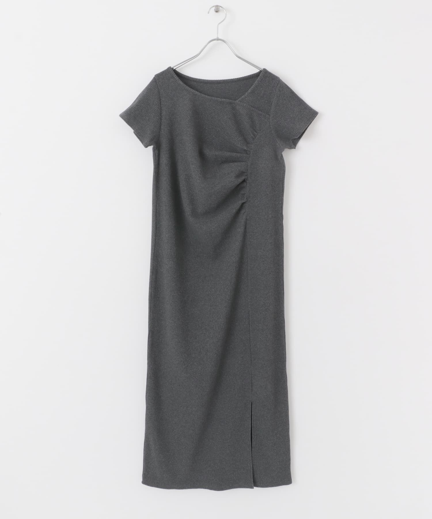 SENSE OF PLACE by URBAN RESEARCH「アシメネックリブワンピース」|ワンピース|