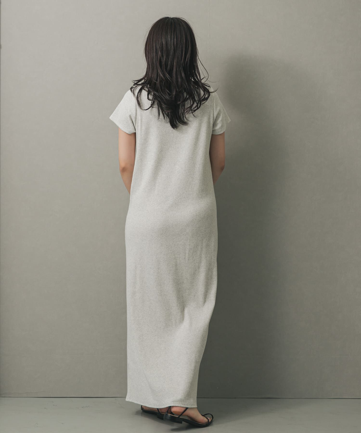 SENSE OF PLACE by URBAN RESEARCH「アシメネックリブワンピース」|ワンピース|