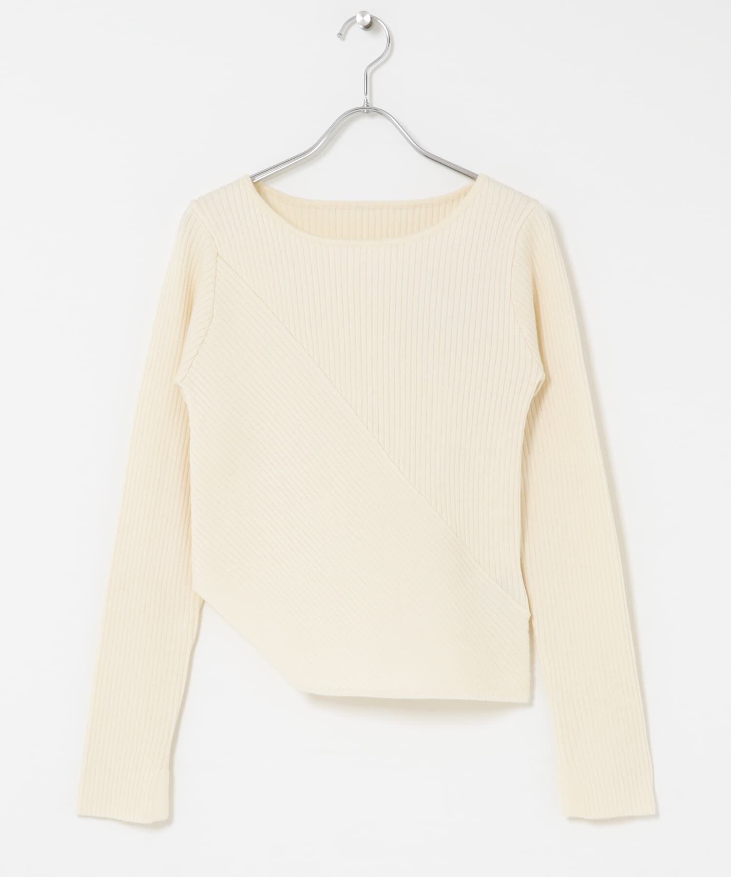 SENSE OF PLACE by URBAN RESEARCH「『洗濯可/防花粉』SKINProofアシメヘムボートネックセーター」|ニット・セーター|