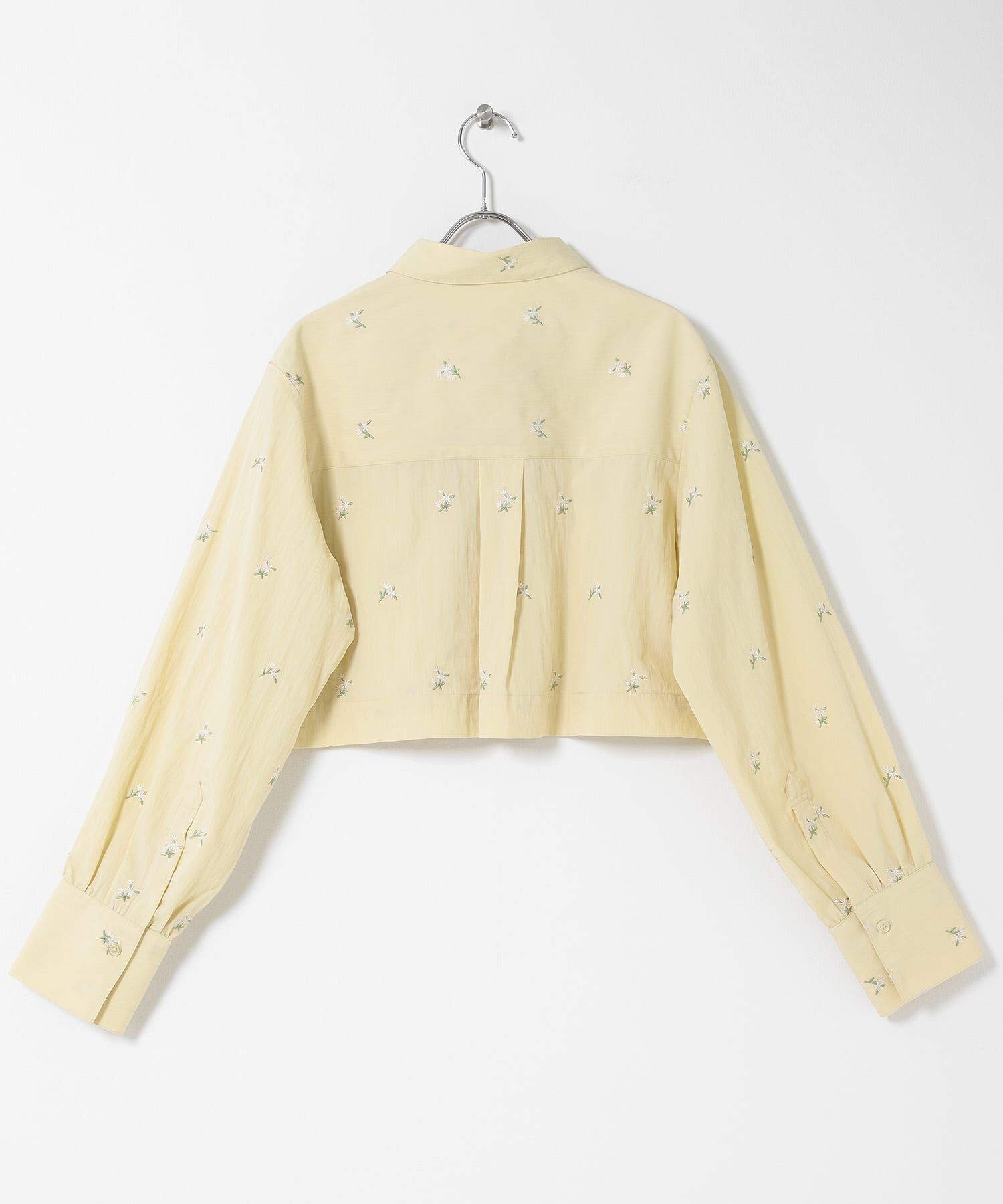 SENSE OF PLACE by URBAN RESEARCH「フラワーエンブロイダリークロップドシャツ」|シャツ・ブラウス|