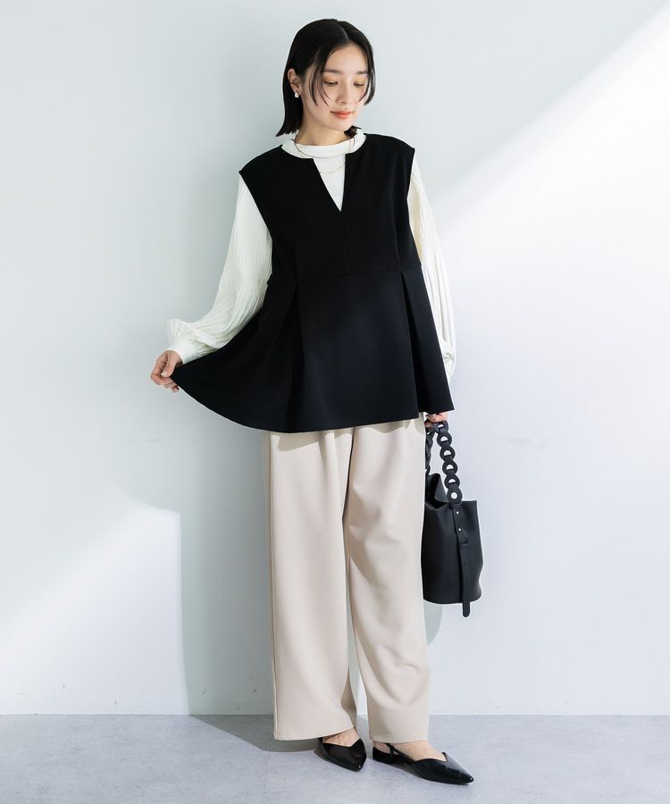 Green Parks「楽ちんリップルワイドパンツ」|その他|