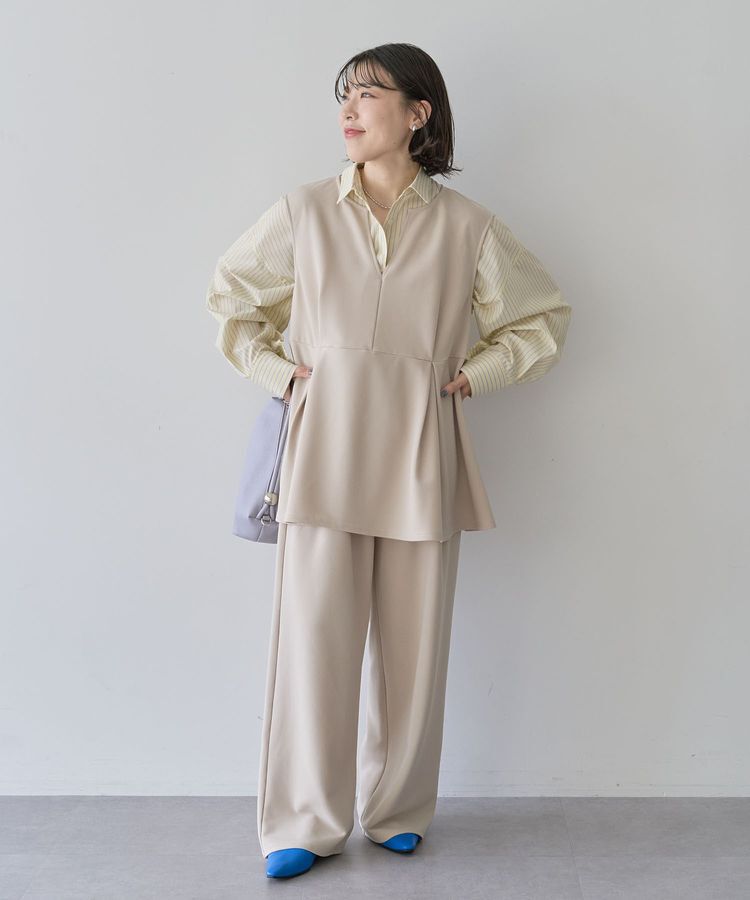 Green Parks「楽ちんリップルワイドパンツ」|その他|