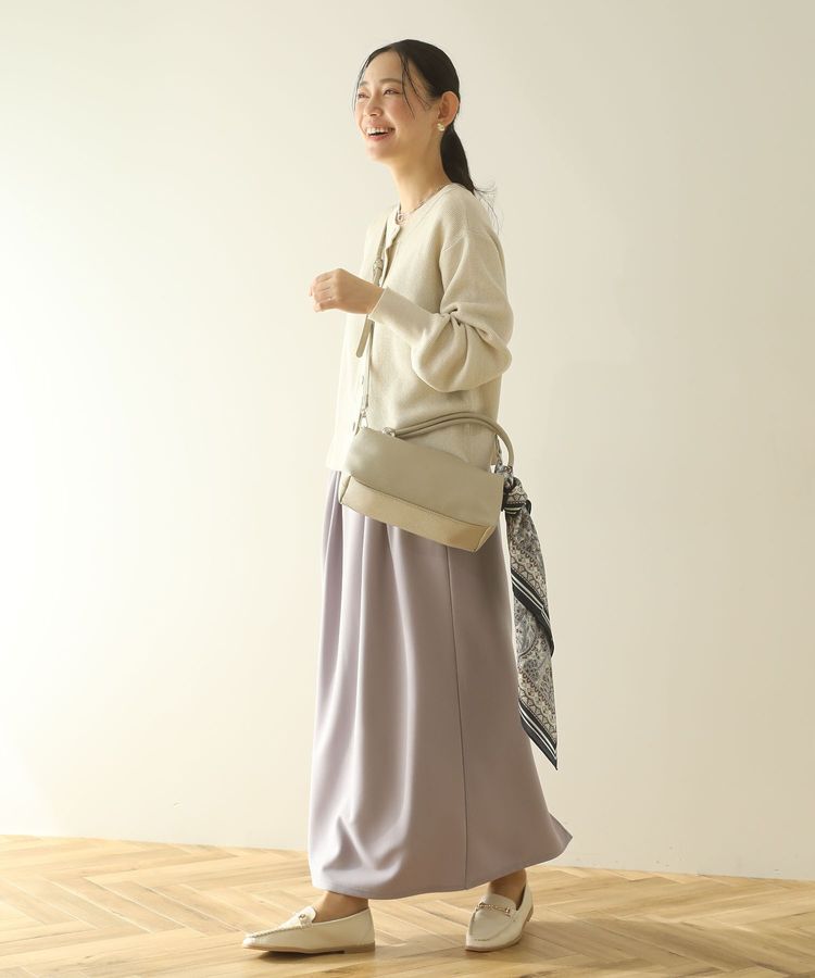 Green Parks「楽ちんリップルIラインスカート」|タイト|