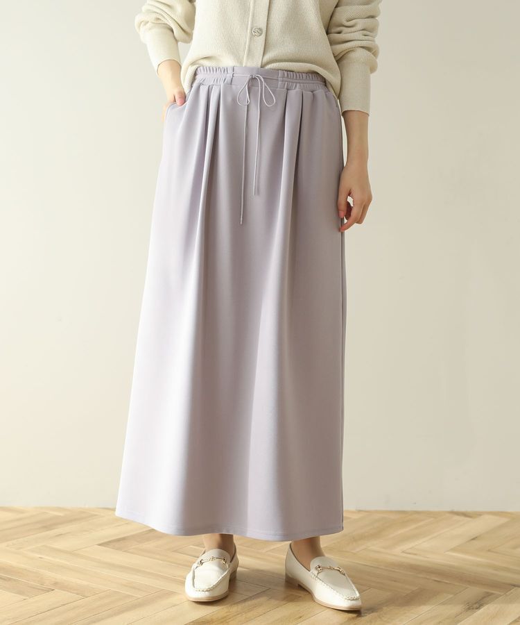 Green Parks「楽ちんリップルIラインスカート」|タイト|
