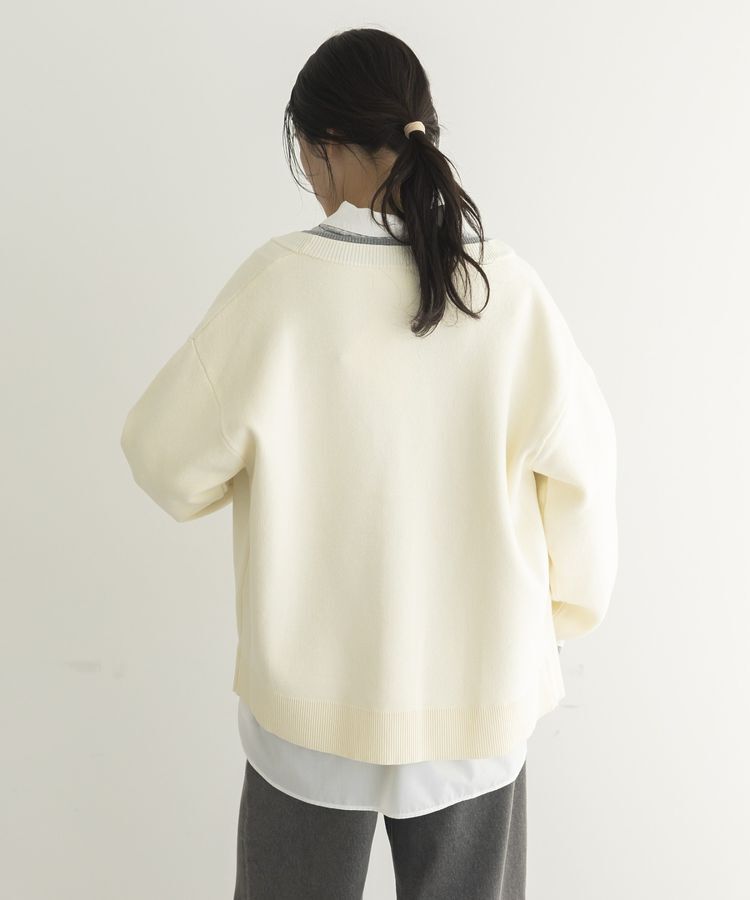 GARAGE OF GOOD CLOTHING「配色リブダブルジャガードカーディガン」|カーディガン|