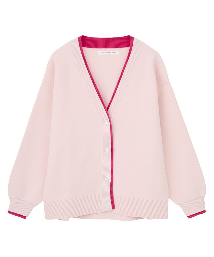 GARAGE OF GOOD CLOTHING「配色リブダブルジャガードカーディガン」|カーディガン|