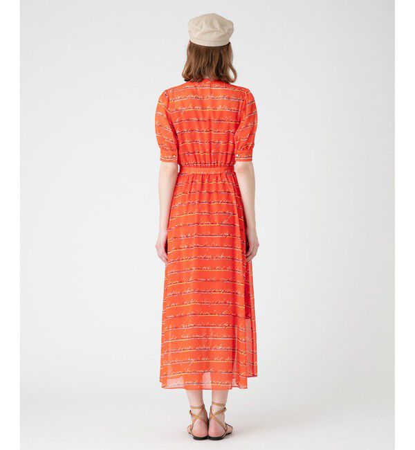 LOULOU WILLOUGHBY「【LOULOU WILLOUGHBY】RATTIレタードボーダーワンピース」|ワンピース|