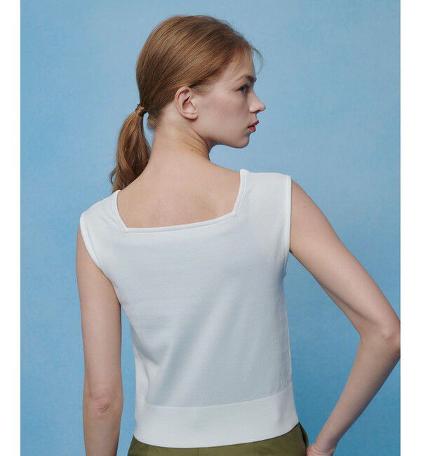 LOULOU WILLOUGHBY「【LOULOU WILLOUGHBY】CHERRYビジュータンク」|ニット・セーター|