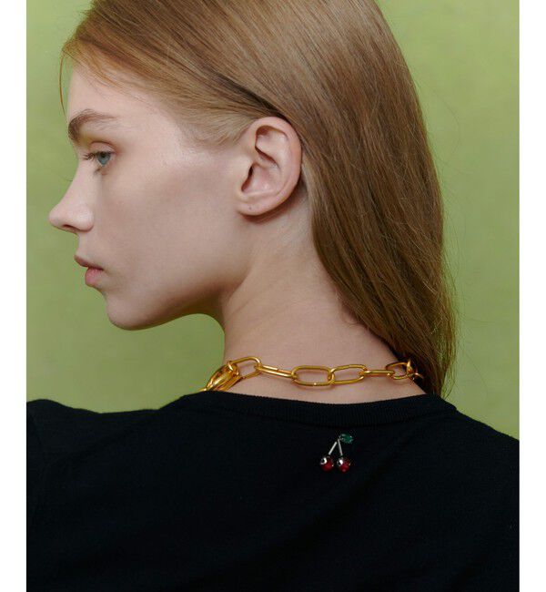 LOULOU WILLOUGHBY「【LOULOU WILLOUGHBY】CHERRYビジューカーディガン」|カーディガン|