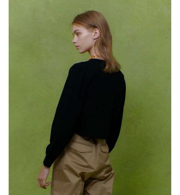 LOULOU WILLOUGHBY「【LOULOU WILLOUGHBY】CHERRYビジューカーディガン」|カーディガン|