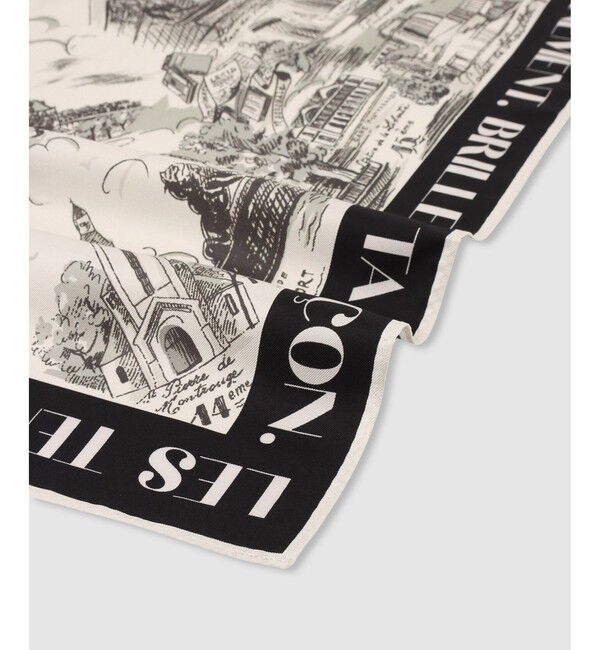 allureville「マッププリントスカーフ」|バンダナ・スカーフ|