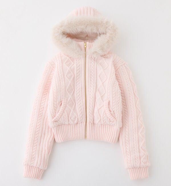 ケーブルニット中綿ブルゾン｜ルミネのファッション通販アイルミネ<i