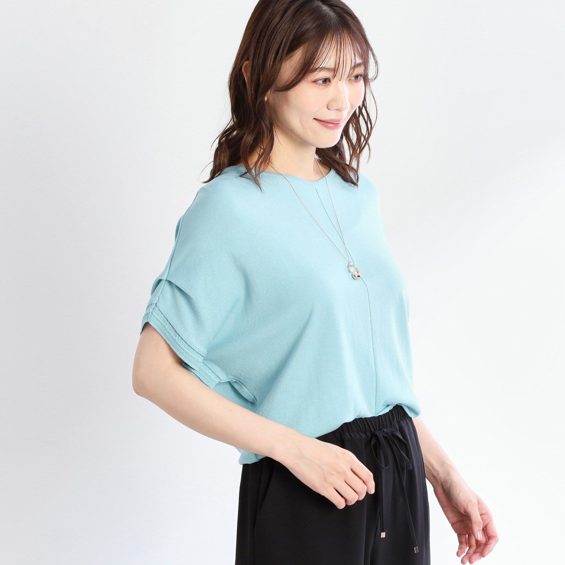 Reflect「【選べる7色◎／手洗い可／二の腕カバー】半袖ニット」|ニット・セーター|