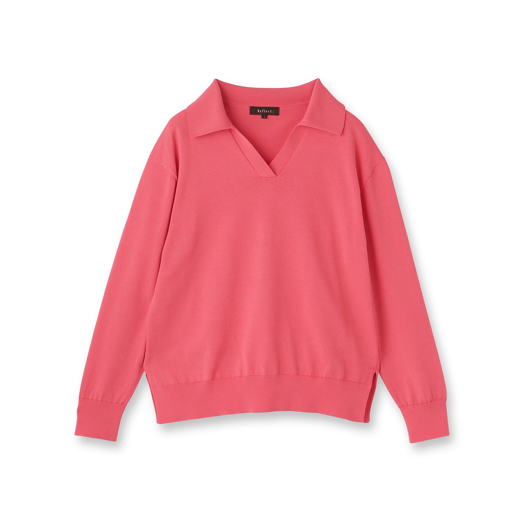 Reflect「スキッパーネックニットプルオーバー」|ニット・セーター|