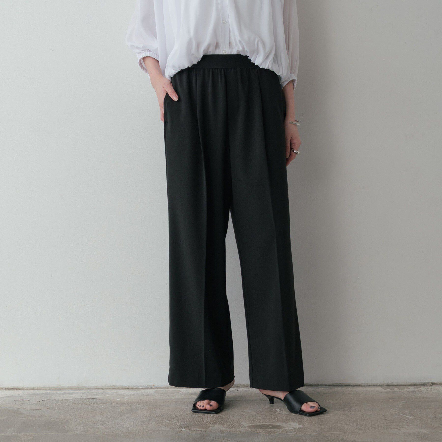 GALLEST「Comfy SET UP｜イージーストレートワイドパンツ【セットアップ対応／通勤／カセット服】」|その他|