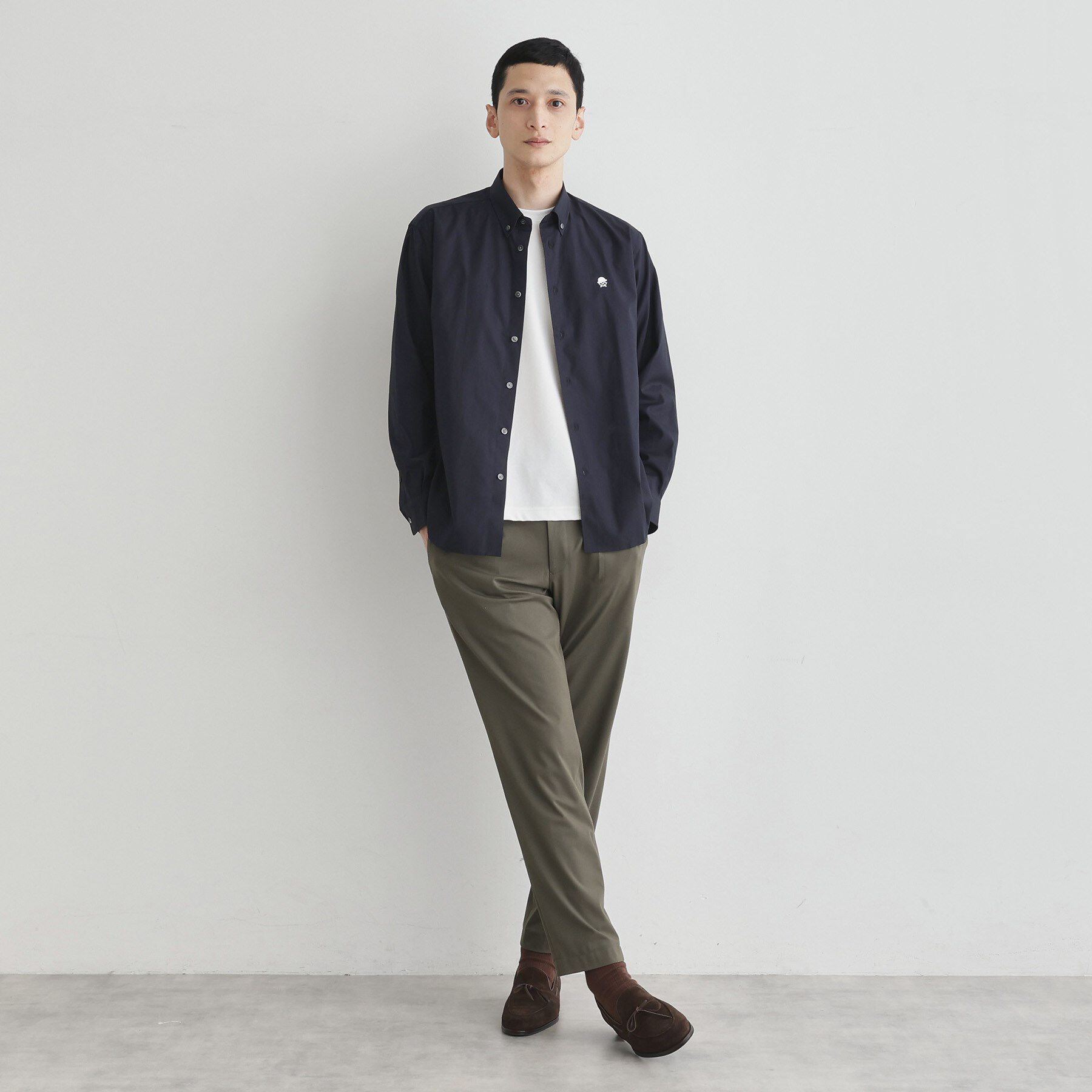 TAKEO KIKUCHI「【LIMITED】ワンポイント刺繍ボタンダウンシャツ」|シャツ・ブラウス|