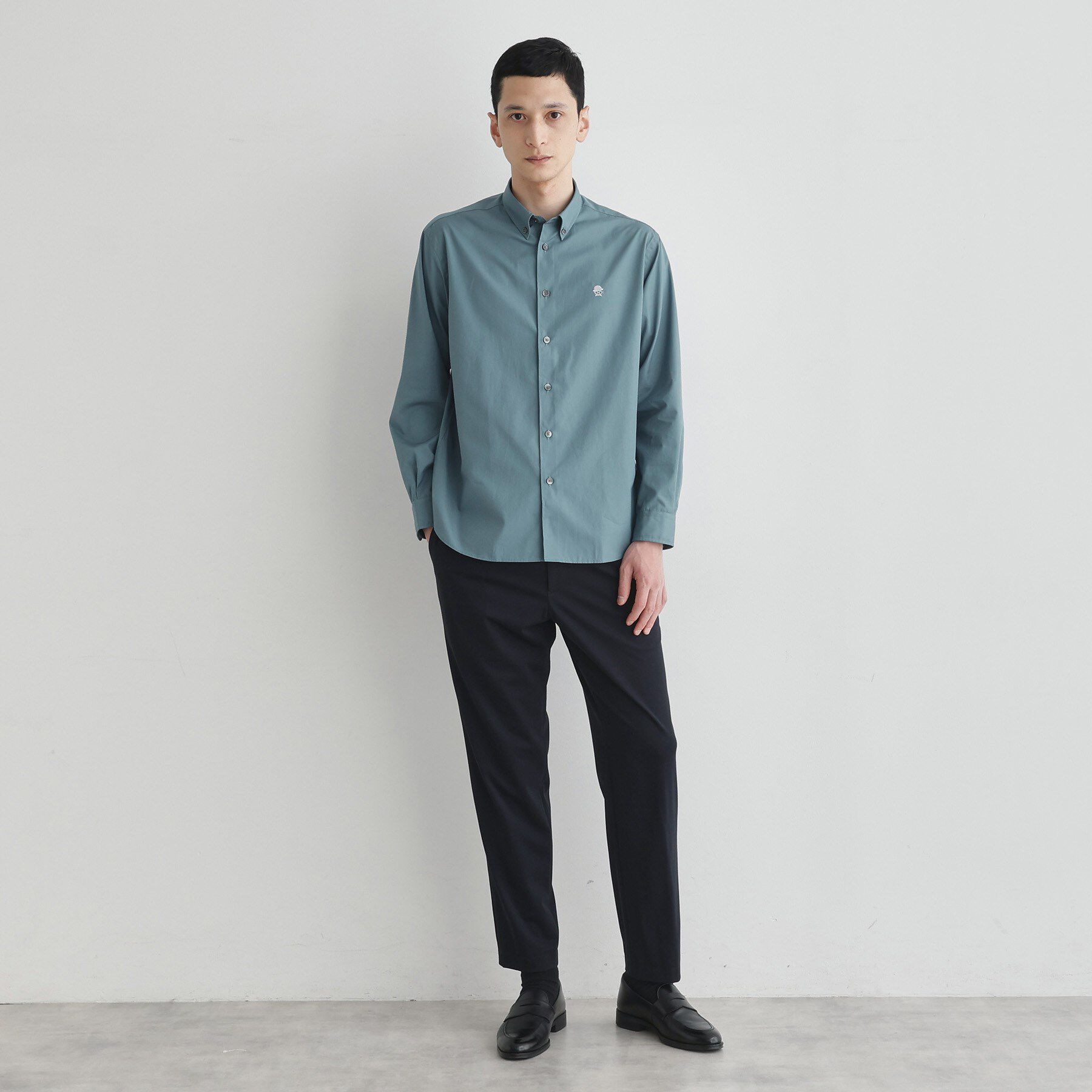 TAKEO KIKUCHI「【LIMITED】ワンポイント刺繍ボタンダウンシャツ」|シャツ・ブラウス|