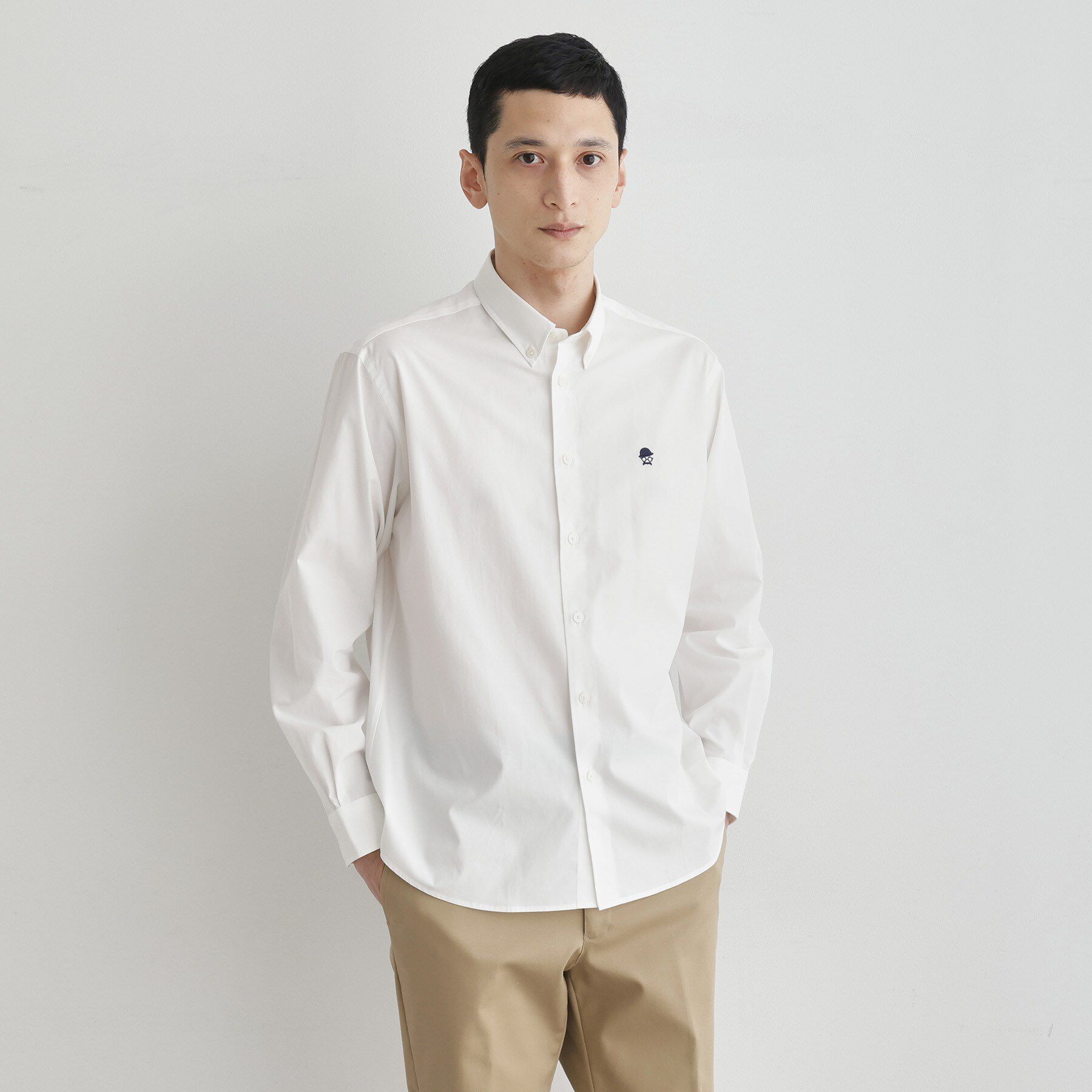 TAKEO KIKUCHI「【LIMITED】ワンポイント刺繍ボタンダウンシャツ」|シャツ・ブラウス|