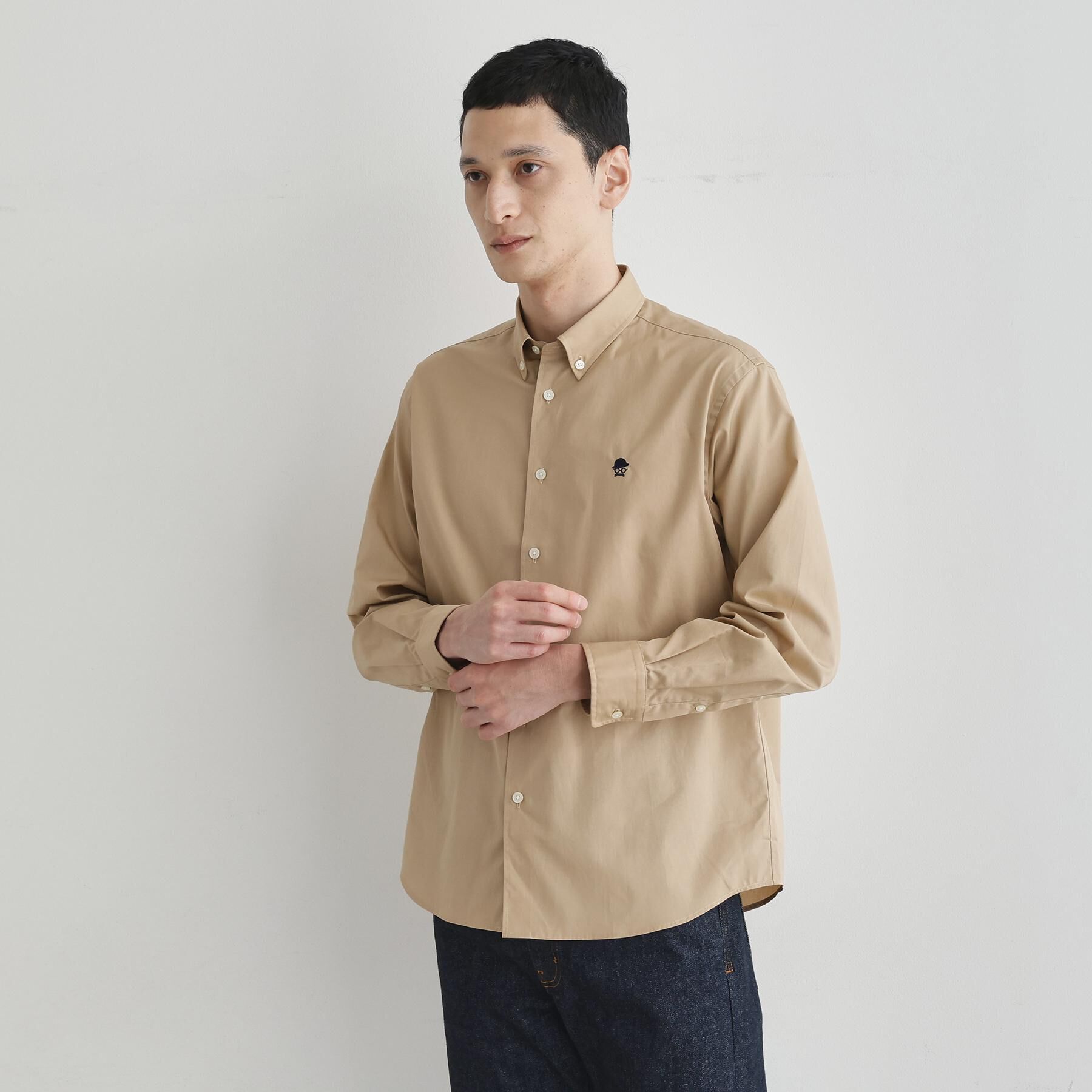 TAKEO KIKUCHI「【LIMITED】ワンポイント刺繍ボタンダウンシャツ」|シャツ・ブラウス|