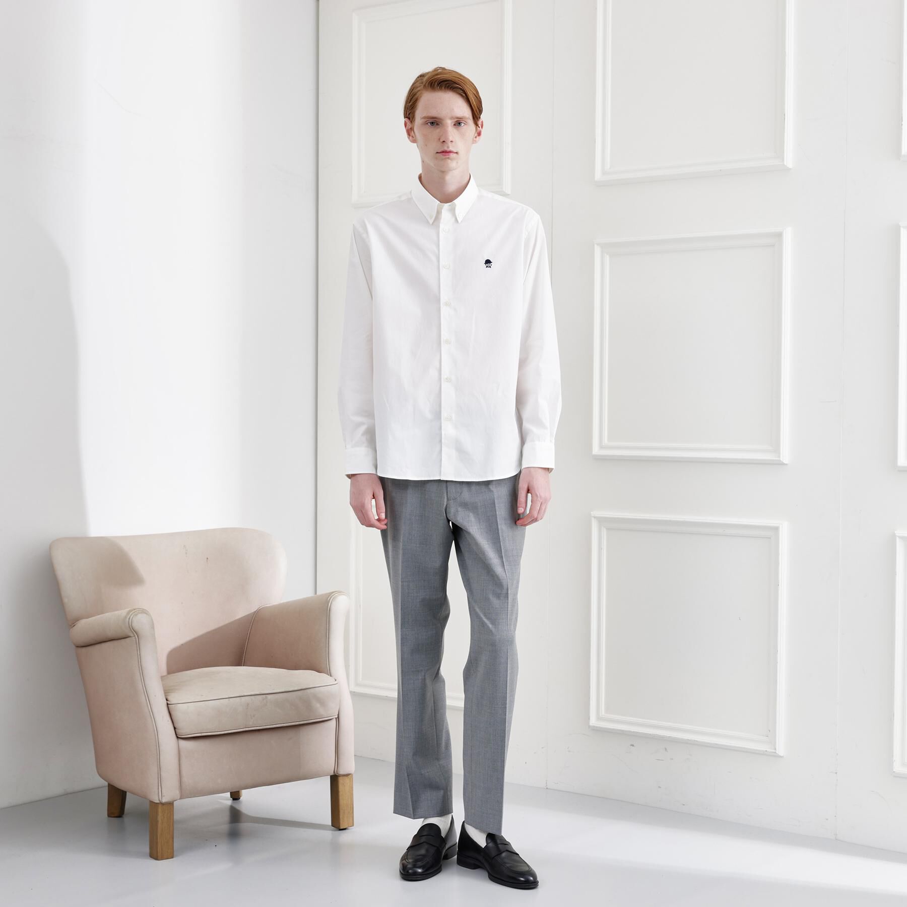 TAKEO KIKUCHI「【LIMITED】ワンポイント刺繍ボタンダウンシャツ」|シャツ・ブラウス|