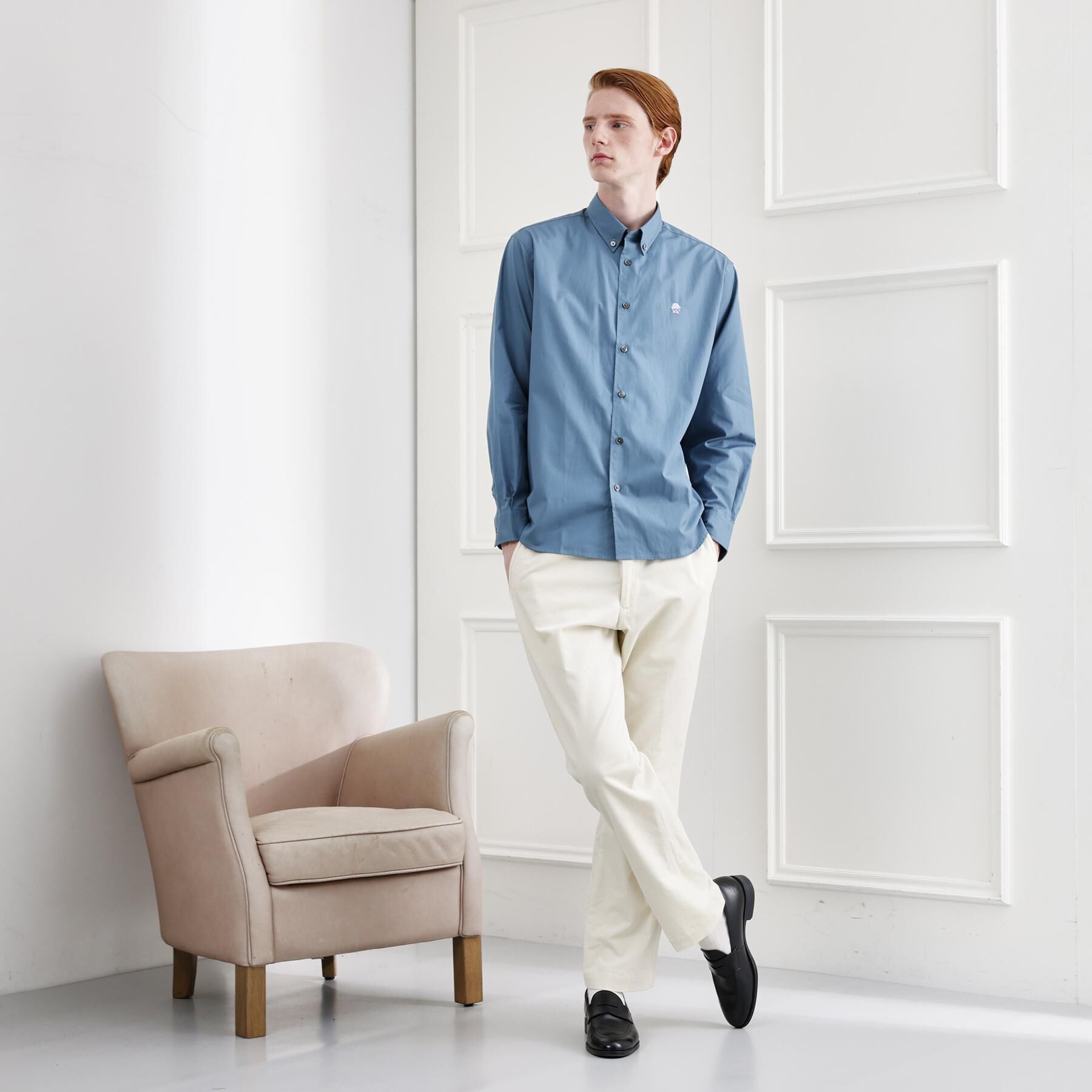 TAKEO KIKUCHI「【LIMITED】ワンポイント刺繍ボタンダウンシャツ」|シャツ・ブラウス|