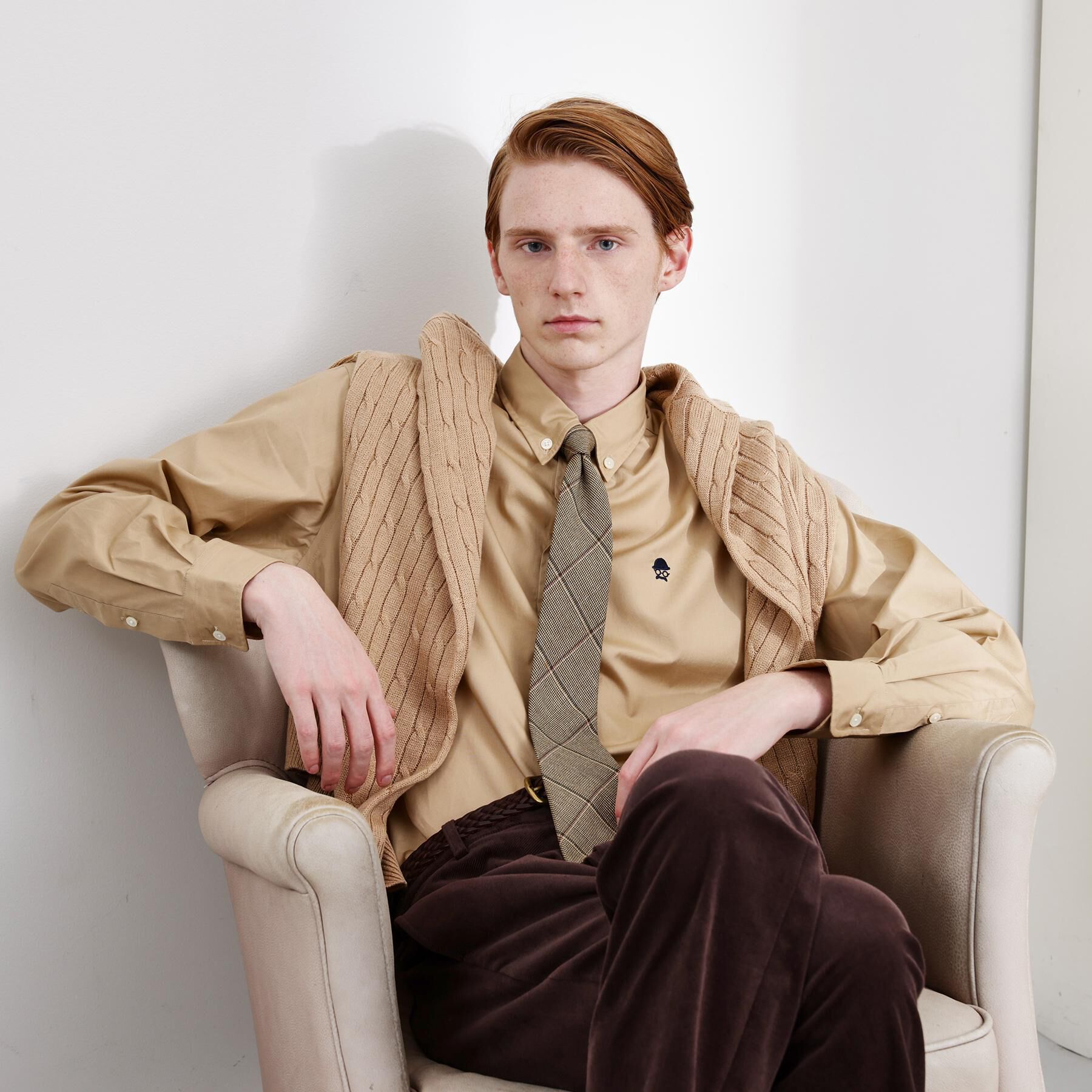 TAKEO KIKUCHI「【LIMITED】ワンポイント刺繍ボタンダウンシャツ」|シャツ・ブラウス|