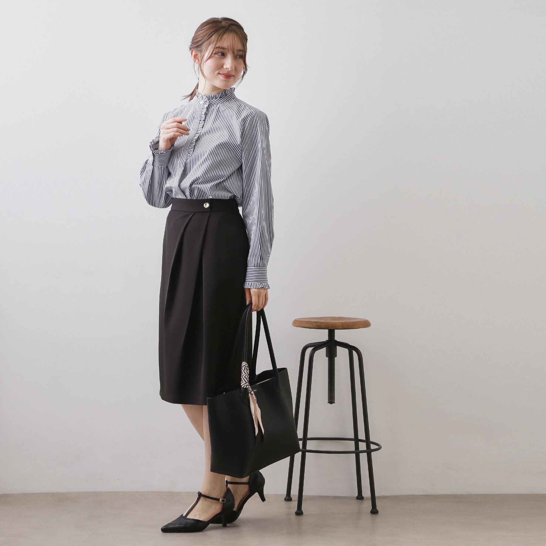 index「ブロードフロントフリルブラウス【洗濯機OK】《5col》」|シャツ・ブラウス|