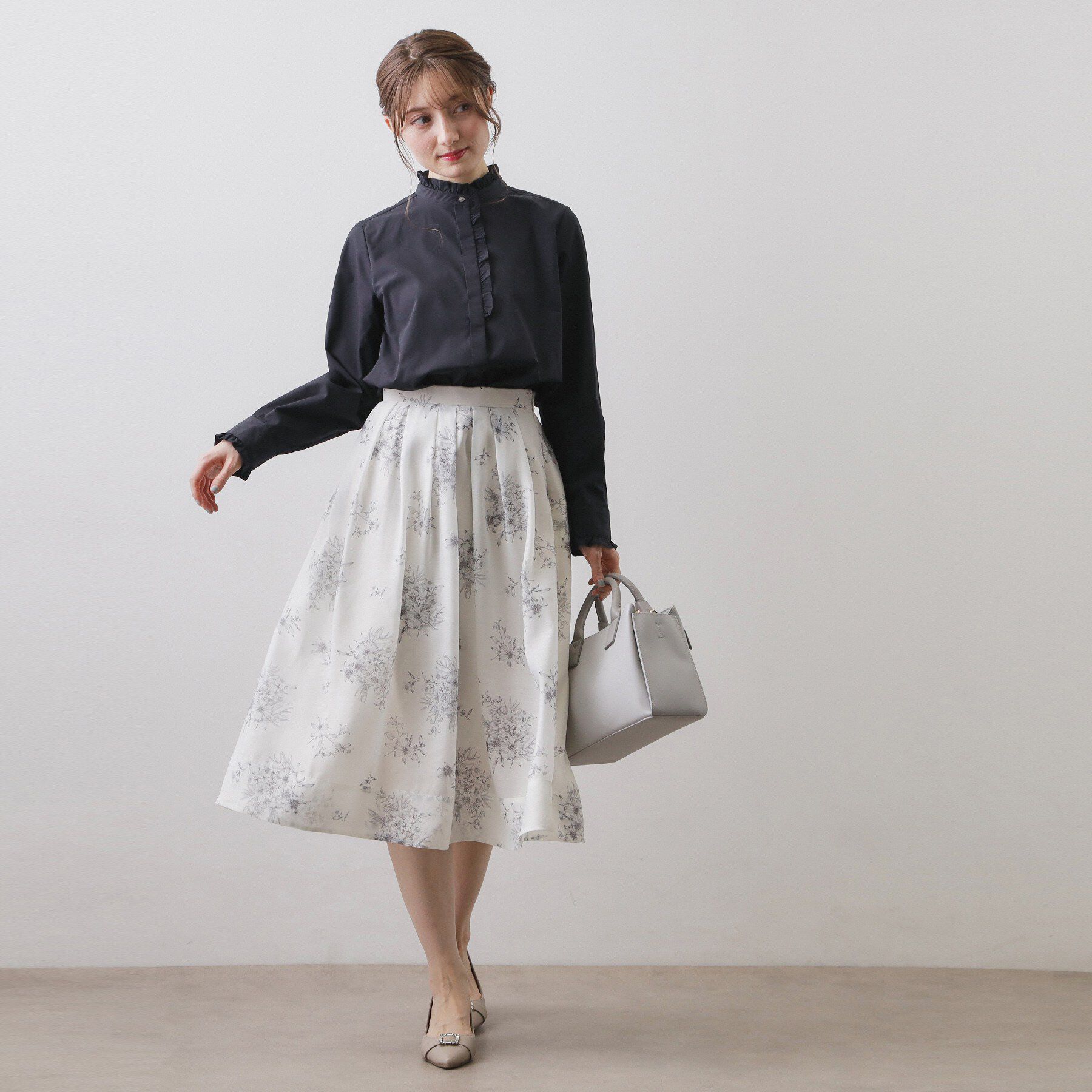 index「ブロードフロントフリルブラウス【洗濯機OK】《5col》」|シャツ・ブラウス|