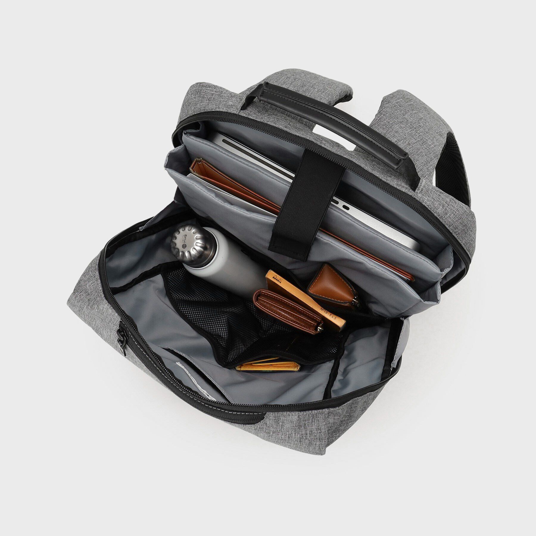 THE SHOP TK「【薄型/満員電車対応】10ポケット軽量バックパック ON・OFF兼用／PCポケット付き」|リュック|