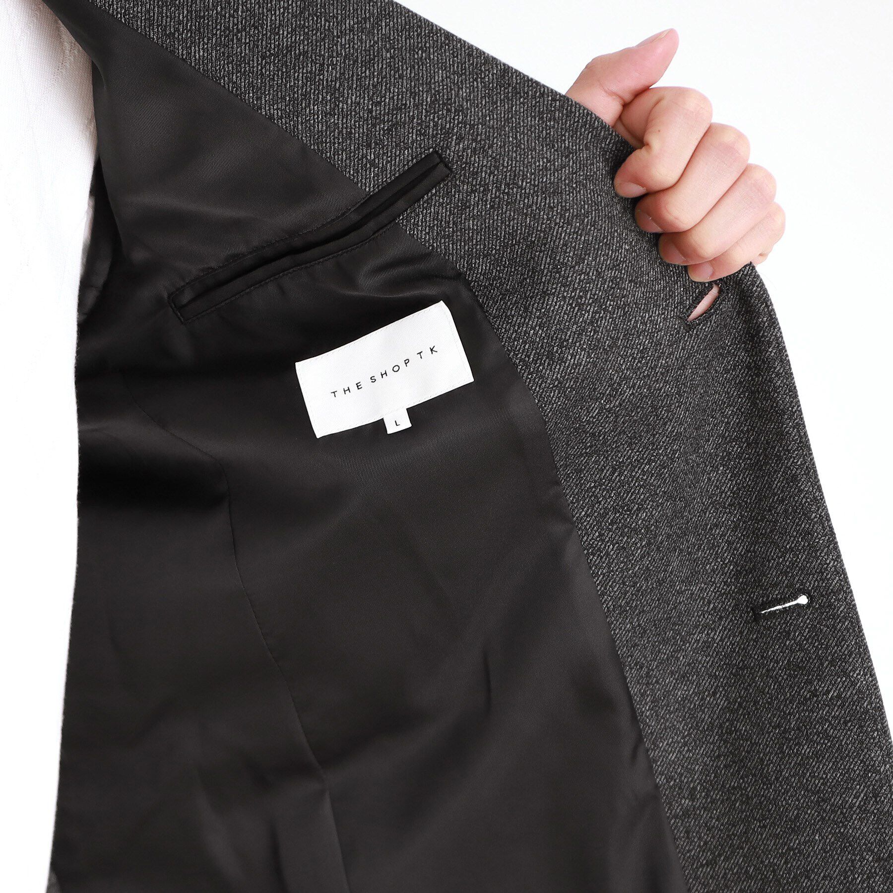 THE SHOP TK「TRポンチカルゼジャケット セットアップ可／ストレッチ」|テーラードジャケット|