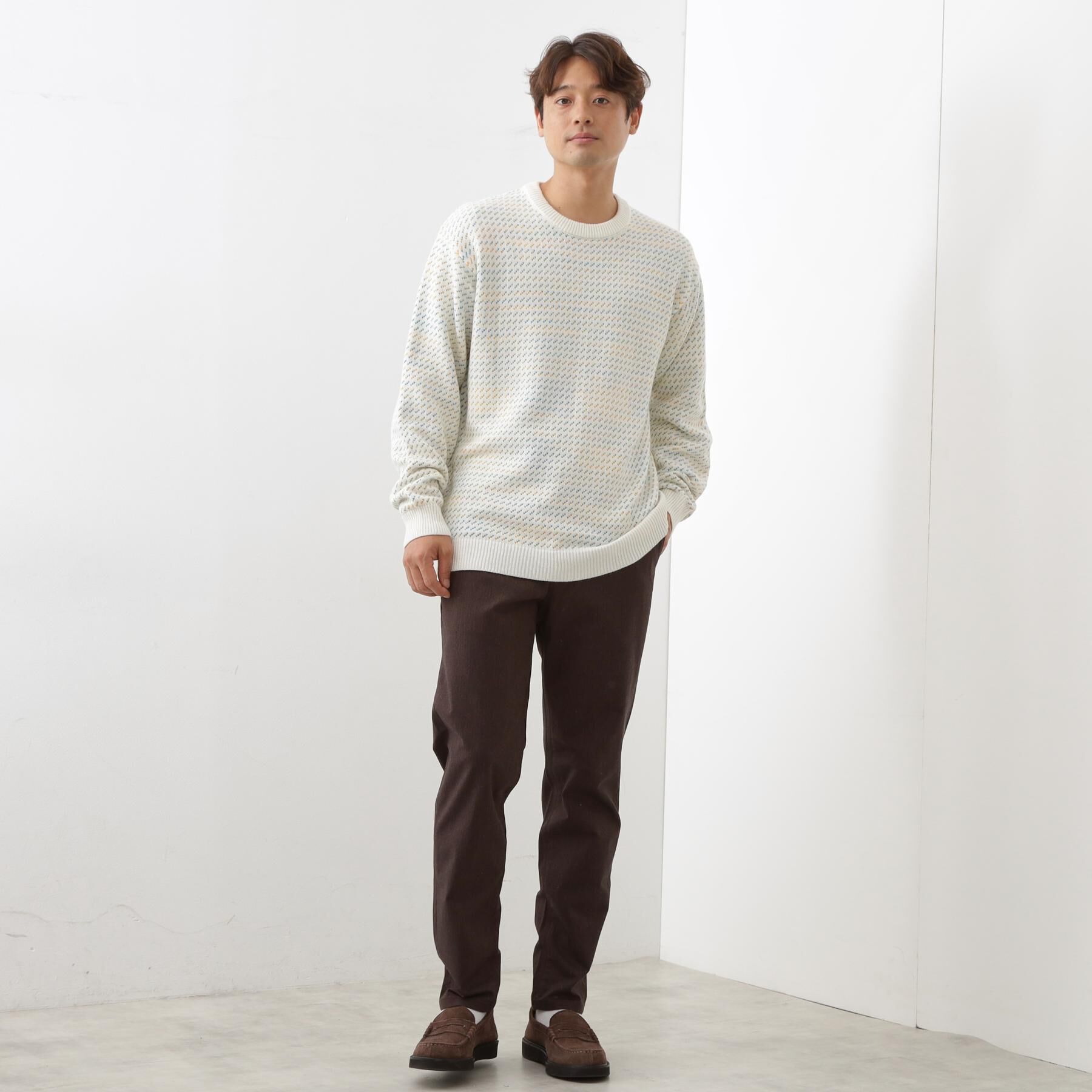 THE SHOP TK「【オールシーズン穿ける！】7DAYSストレッチへリンボンパンツ　ON&hArr;OFF兼用」|その他|